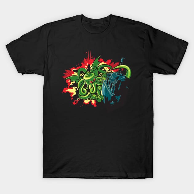 Brickthulhu T-Shirt by Blueswade